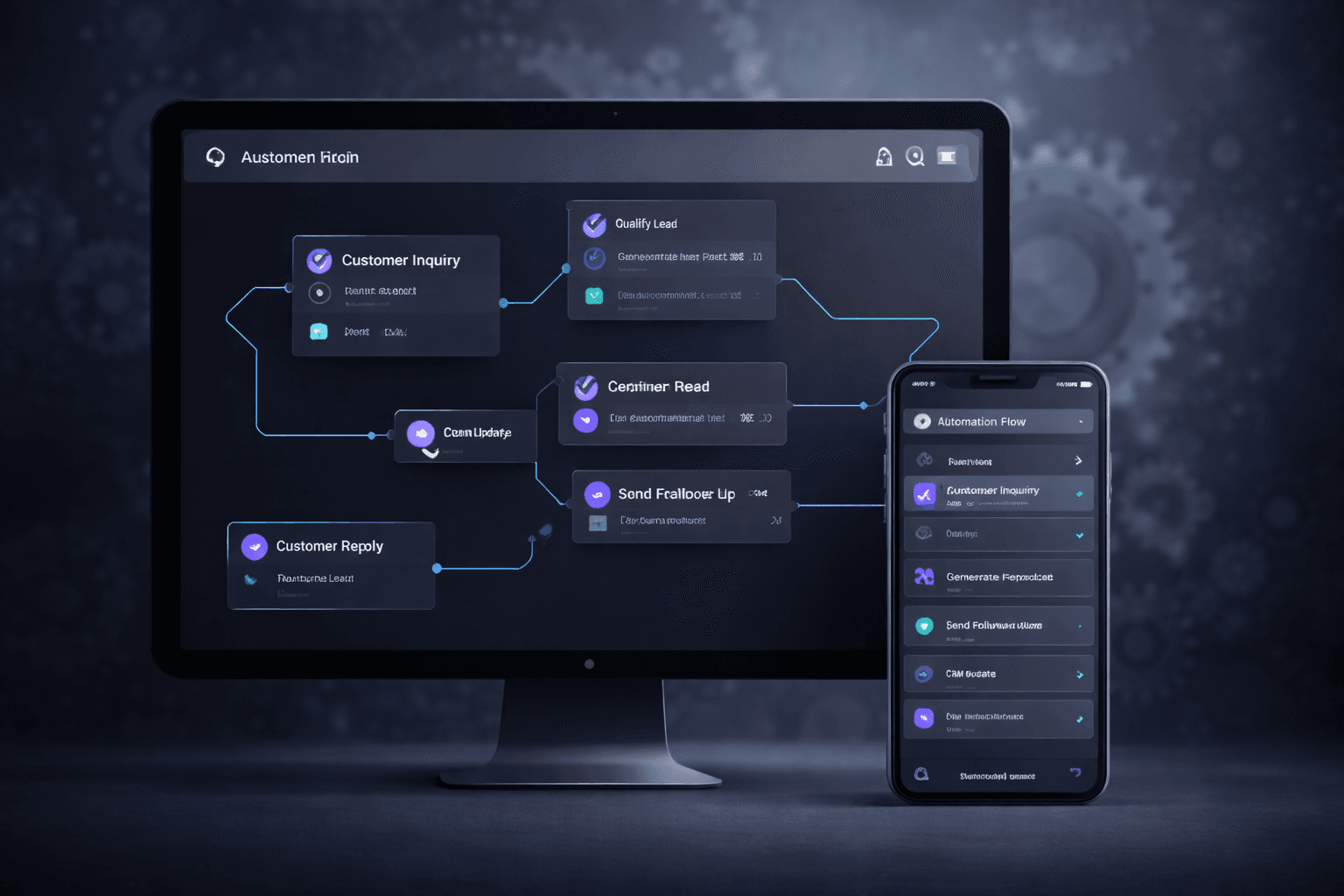 Automated business operations running 24/7 without manual work